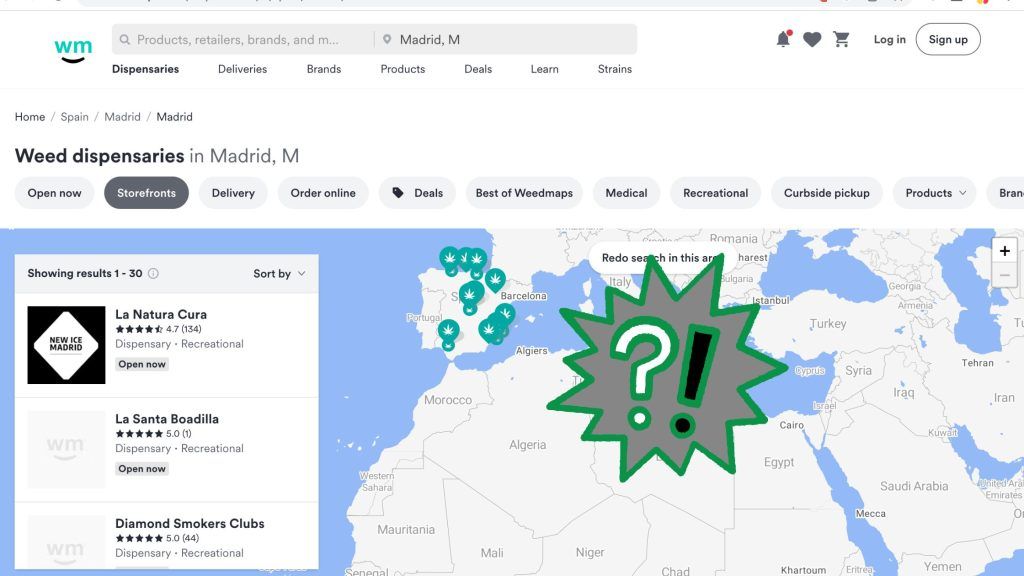 Weedmaps Madrid – Why it does not work